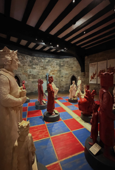 Museum figures inside Caernarfon Castle