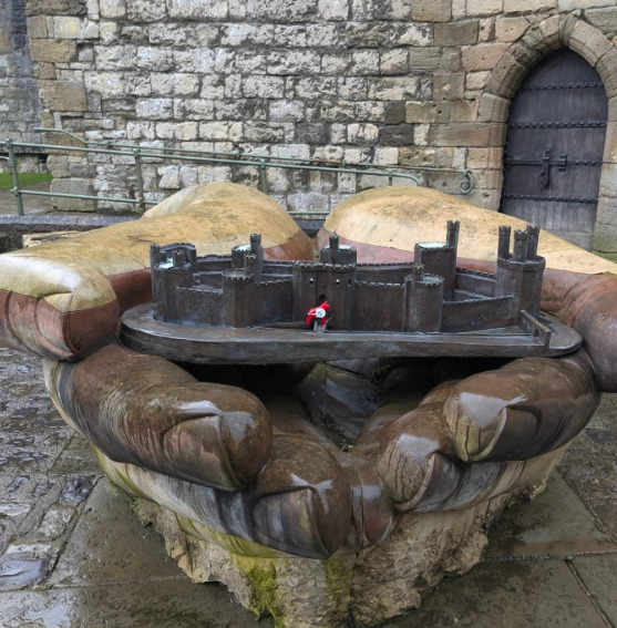 Close-up detail from inside Caernarfon Castle