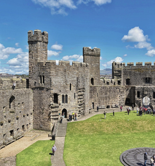 UNESCO World Heritage Site marker at Caernarfon Castle